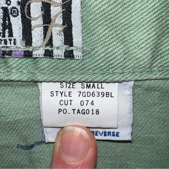 Forenza Authentico made in the USA sage green denim shorts size small - Picture 5 of 6